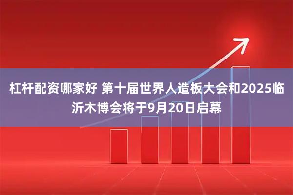 杠杆配资哪家好 第十届世界人造板大会和2025临沂木博会将于9月20日启幕